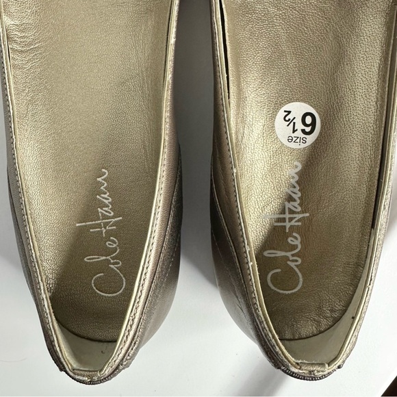 Cole Haan Nike Air Metallic Ballet Style Flat Comfort Shoe D28867 Women’s 6.5 - Picture 8 of 8